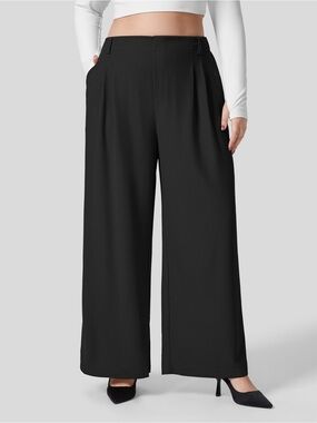 HALARA Black Wide Leg Pants